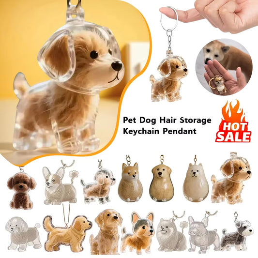 Pet Hair Memory Keychain – A Cute Keepsake for Dog Lovers