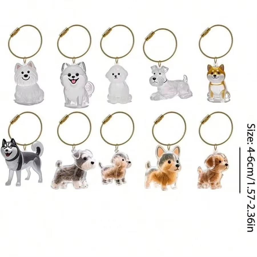 Pet Hair Memory Keychain – A Cute Keepsake for Dog Lovers