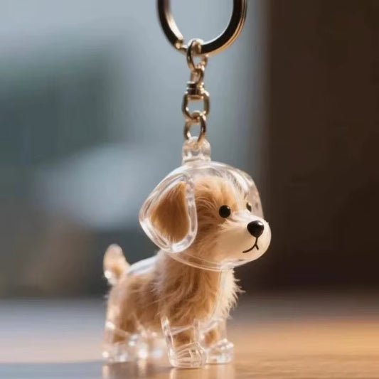 Pet Hair Memory Keychain – A Cute Keepsake for Dog Lovers